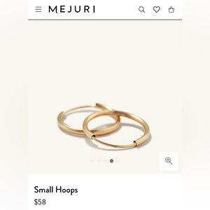 mejuri small hoops